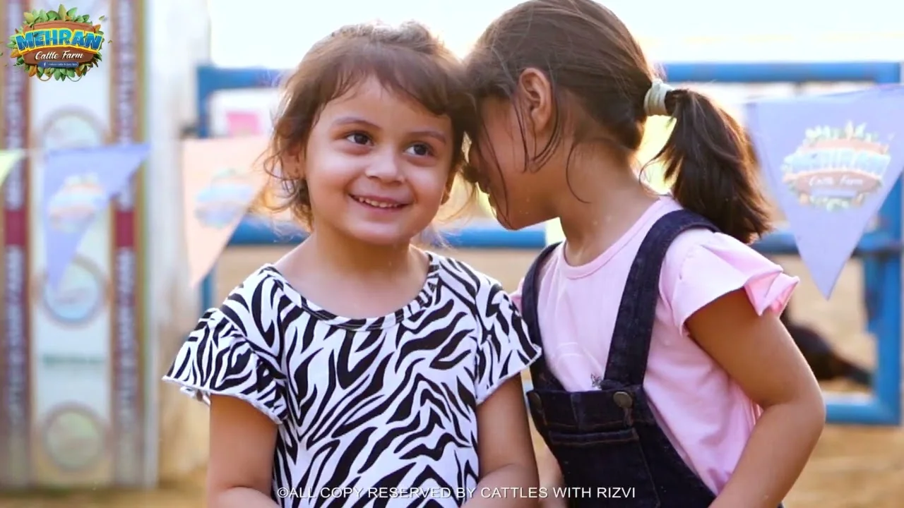 Children at the farm during the show season